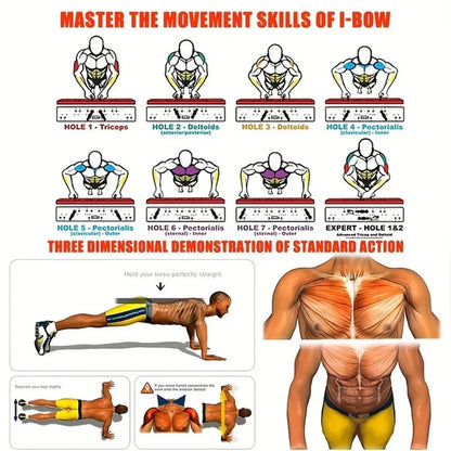 2-1 Multifunctional Folding Push up Board, Portable Folding 28 in 1 Home and Gym Exercise Equipment, Suitable for Chest and Back Exercises, Fitness Strength Training Stand