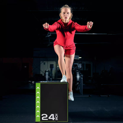 Balancefrom Fitness Versatile Durable Anti-Slip 3-In-1 Foam Plyometric Jumping Exercise Box